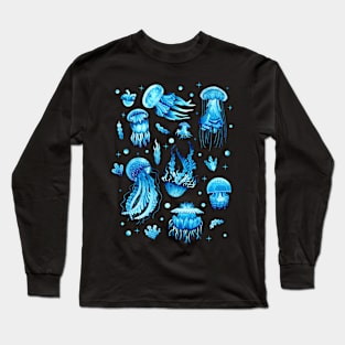 Watercolor Jellyfish Long Sleeve T-Shirt